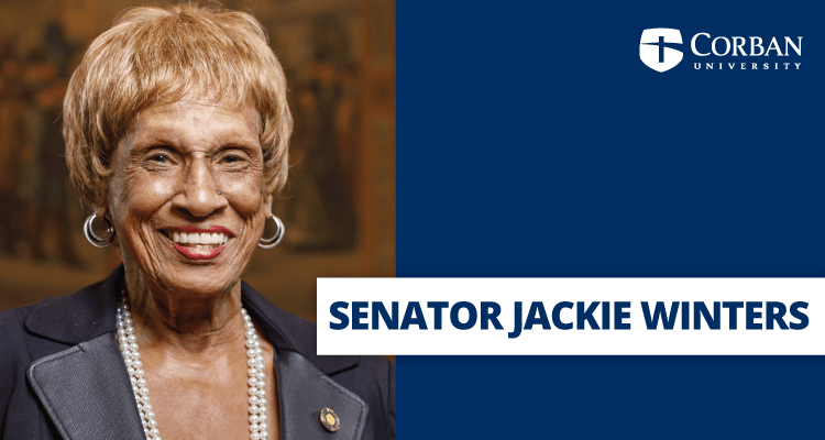 Senator Jackie Winters, Corban’s 2019 DHL Recipient, Passes at Age 82