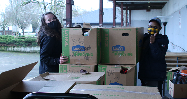 Corban Students Spend Day Off Helping the Community on MLK Serve Day