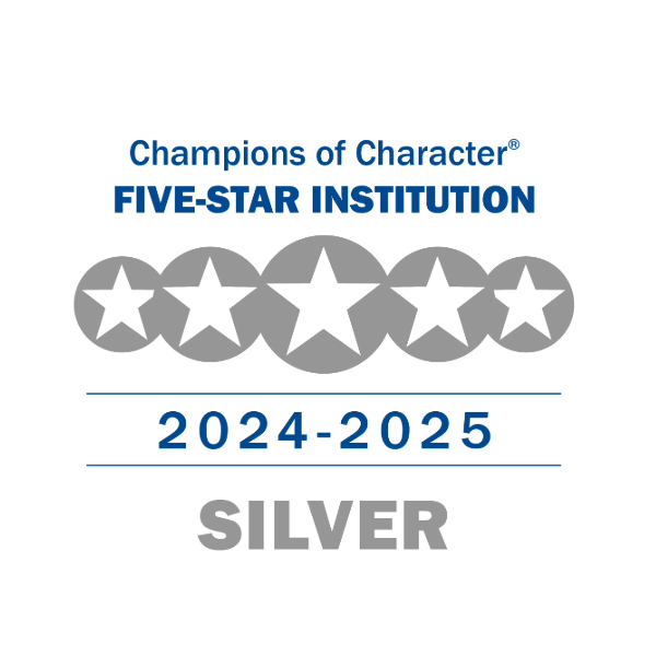 Champions of Character Five-Star Institution 2024-2025 Silver