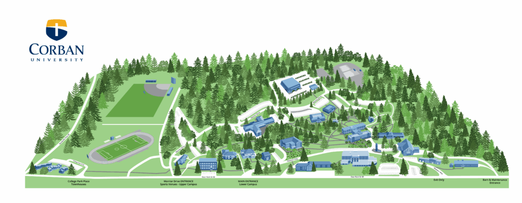 Corban Campus Map