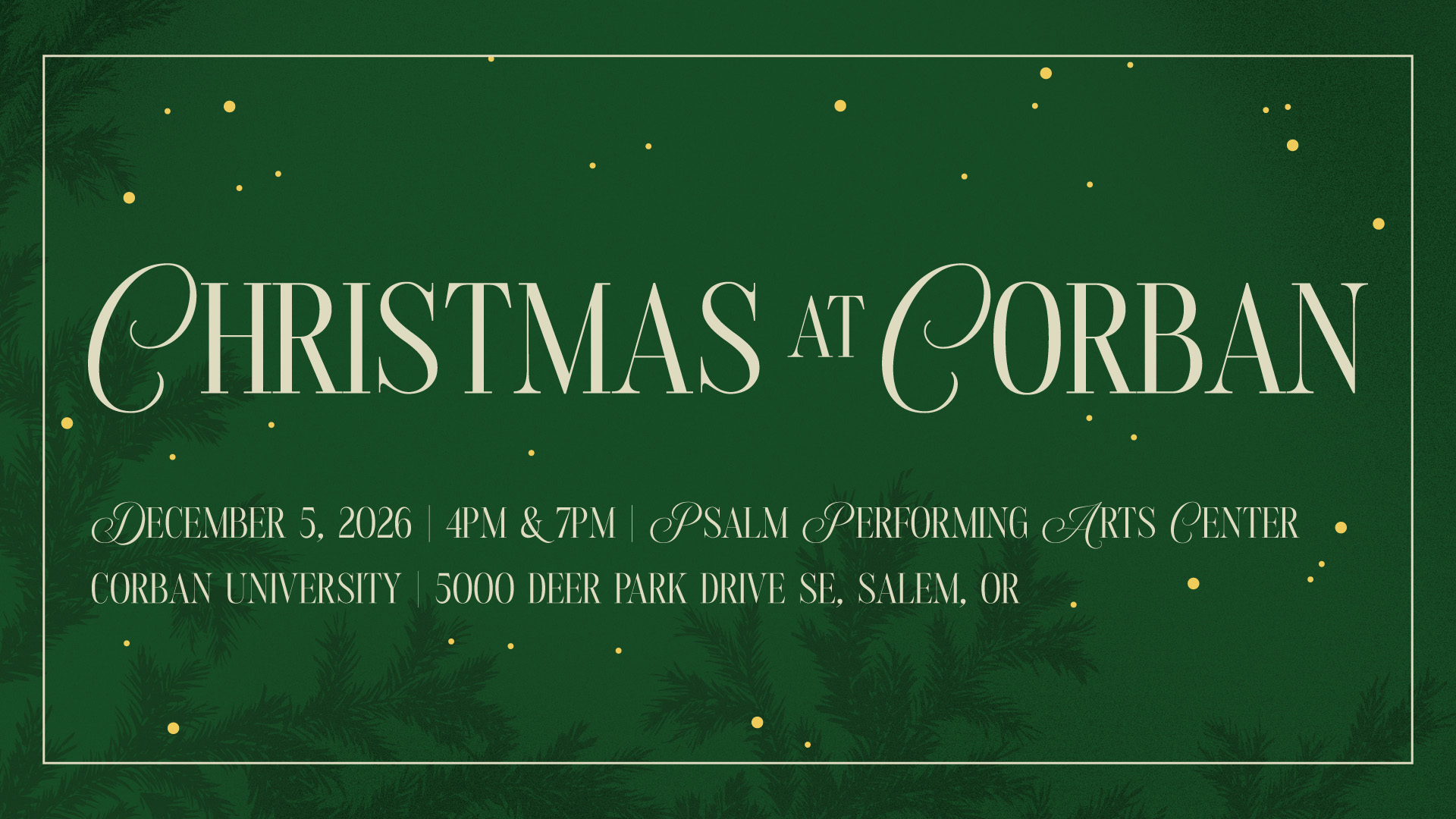 Christmas at Corban