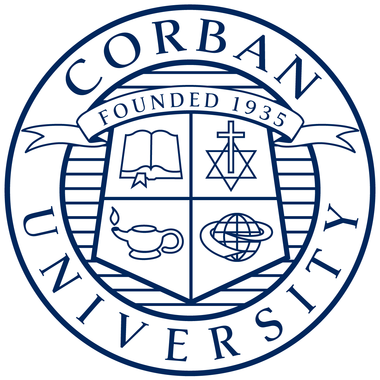 Official Academic Seal of Corban University, Founded in 1935