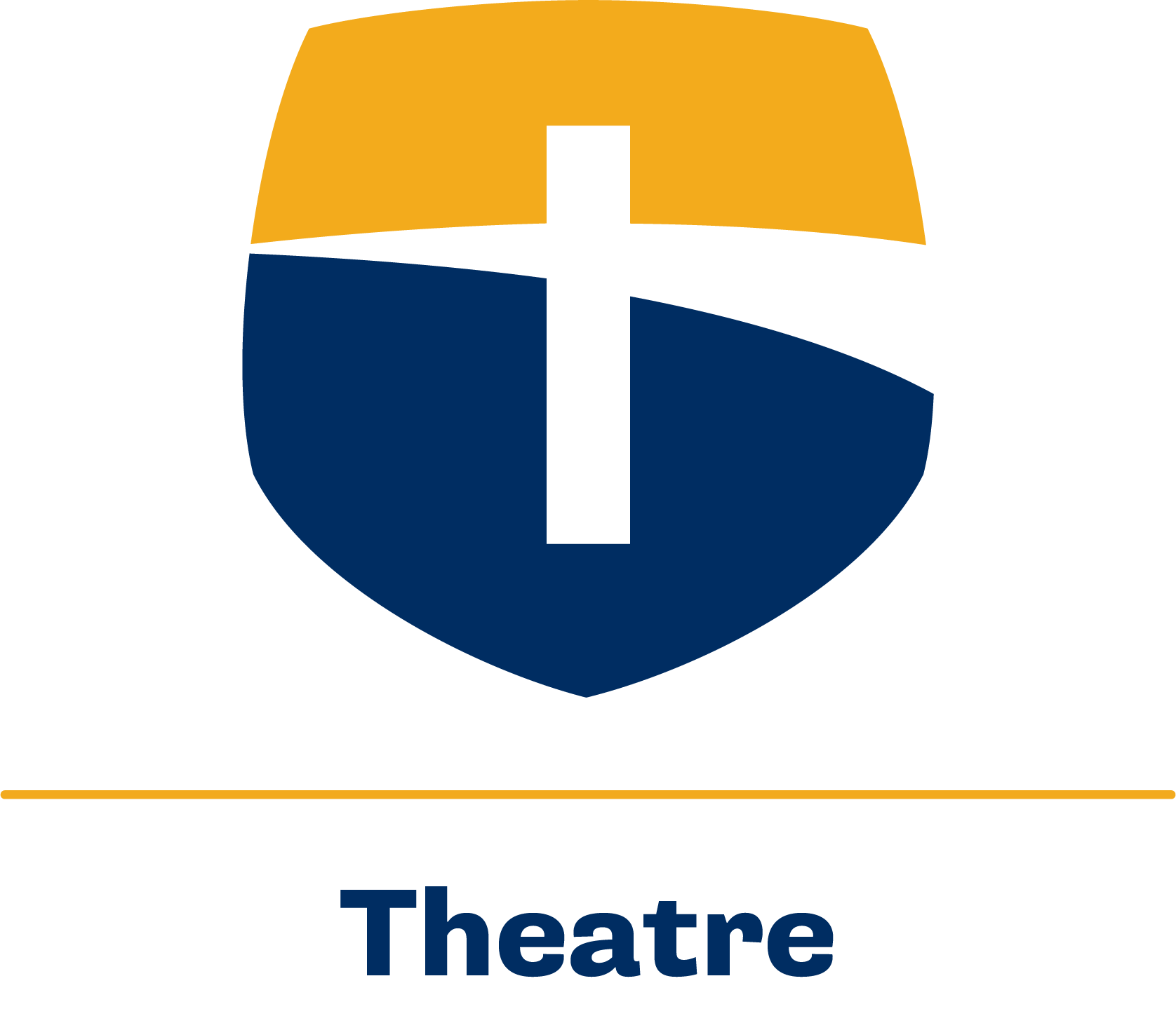 Corban University shield above the word Theatre