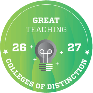 Colleges of Distinction Great Teaching Badge 2026-27