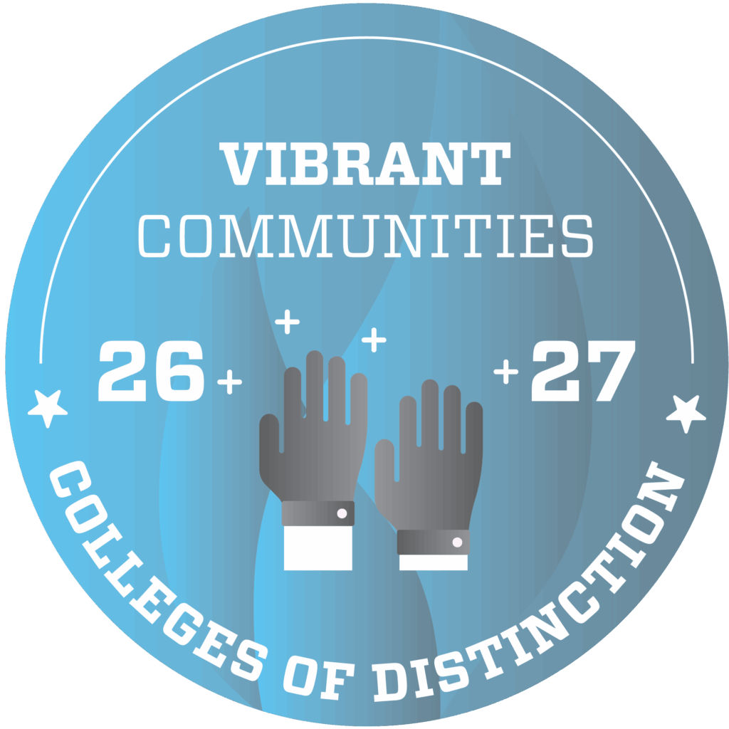 Colleges of Distinction Vibrant Communities Badge 2026-27